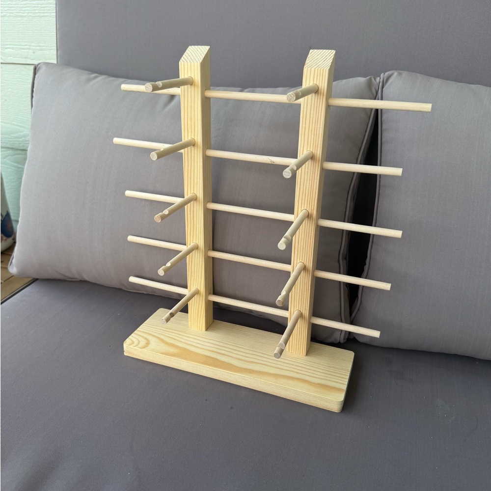 Wooden Sunglasses Organizer Rack